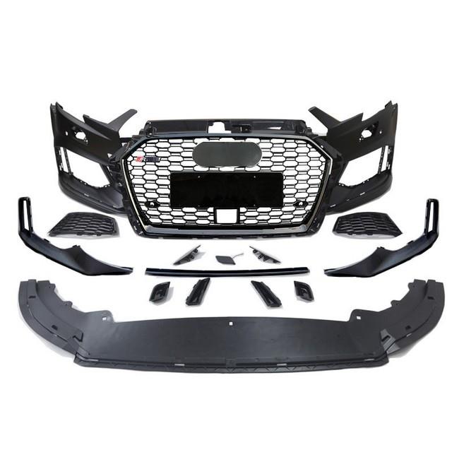 Fits 2017 2018 2019 Audi A3 S3 Upgrade To Rs3 Style Front Bumper Conversion Kit