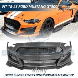 Fits 2018-2023 Ford Mustang GT500 Style Front Bumper Conversion Kit Complete Fits 2018-2023 Ford Mustang GT500 Style Front Bumper Conversion Kit Complete