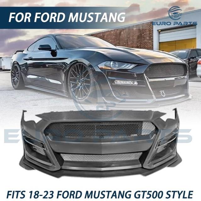 Fits 2018-2023 Ford Mustang Gt500 Style Front Bumper Conversion Replacement Kit