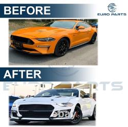 Fits 2018-2023 Ford Mustang GT500 Style Front Bumper Conversion Replacement Kit Fits 2018-2023 Ford Mustang GT500 Style Front Bumper Conversion Replacement Kit