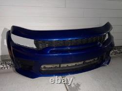Fits 20-23 Charger Widebody Front Bumper Cover Conversion Kit With SRT Grilles
