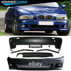 Fits 97-03 BMW E39 5-Series M5 Style Front Bumper with Fog Cover Rear Diffuser