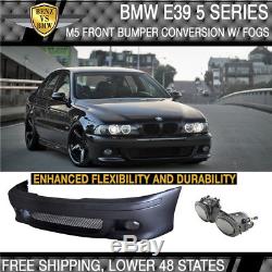 Fits 97-03 BMW E39 5-Series M5 Style PP Front Bumper Cover Conversion Kit