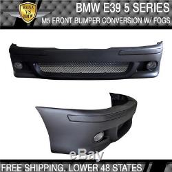 Fits 97-03 BMW E39 5-Series M5 Style PP Front Bumper Cover Conversion Kit