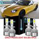 Fits 97-04 Chevy Corvette C5 Headlights Projector Lamp Black Dual Led Halo Rims