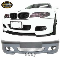 Fits 99-05 BMW E46 3 Series Sedan M-Tech Msport Front Bumper Conversion PP