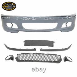 Fits 99-05 BMW E46 3 Series Sedan M-Tech Msport Front Bumper Conversion PP