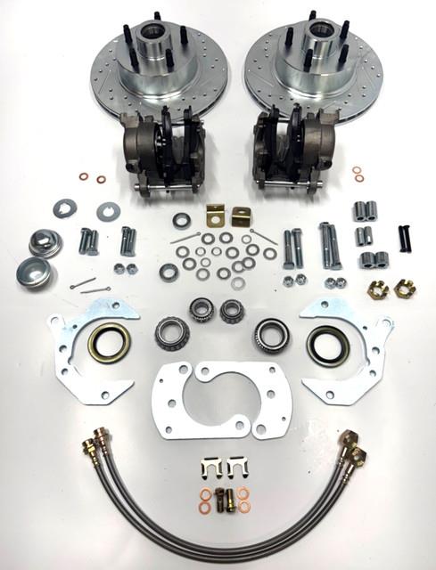 Fits Ford Crestline 1950 1953 Front Disc Brake Conversion Kit Drilled 5x4.5