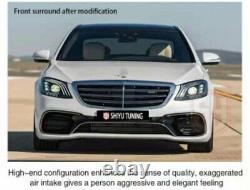 For 14-17 W222 Mercedes S Class Sedan to change new S63 style upgrade kit