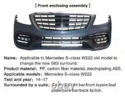For 14-17 W222 Mercedes S Class Sedan to change new S63 style upgrade kit