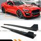 For 2015-2020 Ford Mustang Gt500 Style Side Skirt Extension Splitter With Winglet