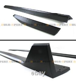 For 2015-2020 Ford Mustang GT500 Style Side Skirt Extension Splitter With Winglet