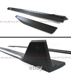 For 2015-2020 Ford Mustang GT500 Style Texture Blk Side Skirt Extension Splitter