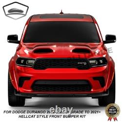 Front Bumper Conversion Kit Fits 2011-2020 Dodge Durango Up to 2021+ SRT Style