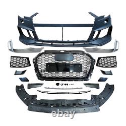 Front Bumper Conversion Kit Fits 2017 2018 2019 Audi A3 S3 Upgrade to RS3 Style