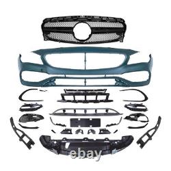 Front Bumper Cover Conversion Kit Fits 2013-2019 Benz W117 CLA Upgrade to CLA 45