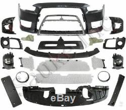 Front Bumper cover grille Kit fits Lancer Evolution MR GSR 2008 -2015