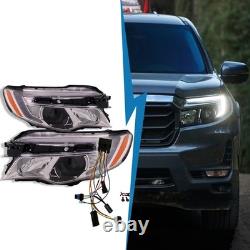 Headlight Led Conversion With Led Swoosh Drl Kit Fits 16-22 Pilot 17-20 Ridgeline