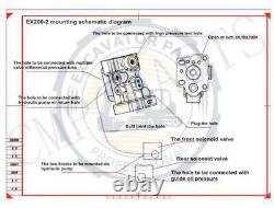 Hydraulic Conversion Kit fits Hitachi EX100-2 EX100-3 EX120-2/3 with Instruction