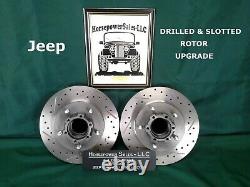 Jeep Drum-to-DISC BRAKE CONVERSION KIT withBig Rotors + Calipers, plus No Grinding