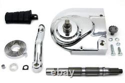 Kick Starter Conversion Kit Chrome fits Harley-Davidson motorcycles