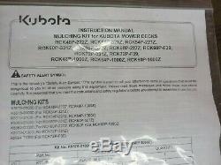Kubota ZG3156 Mulching Conversion Kit Fits 54 Decks Mulch Kit Part# K5619-01000