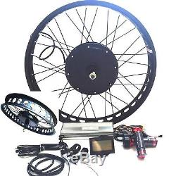 LCD + Disc Brake+3000W Hi Speed Electric Bicycle E Bike Hub Motor Conversion kit