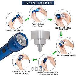 LED Conversion for Maglite Flashlight 2,200 Fits 3-4 D cell, 12 LED LED Conversion for Maglite Flashlight 2,200 Fits 3-4 D cell, 12 LED