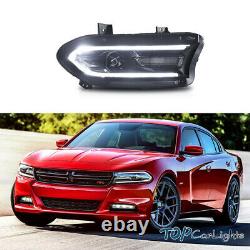 LED Headlight Fits For DODGE CHARGER 2015-2020 High&Low Beam Front Lamp Assembly