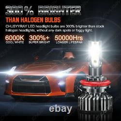 LED Headlight Fog Bulbs Kit Fits 2009 2010 2011 2012 Dodge Ram 1500 2500 3500