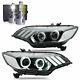 Led Headlights Withdrl Sequential Turn Sig. +vland H7 Led Bulbs For 15-20 Honda Fit