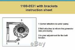 Made to Fit Ford 8N Tractor Alternator Conversion Kit 6 V to 12 VSide Mount Dist