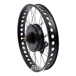 Motor Conversion Kit E-Bike Fat Tire Bicycle Rear Wheel Hub Fit 26 48V 1500W
