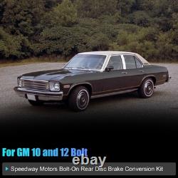 Motors Bolt-On Rear Disc Brake Conversion Kit Fits For GM 10 Bolt and 12 Bolt US