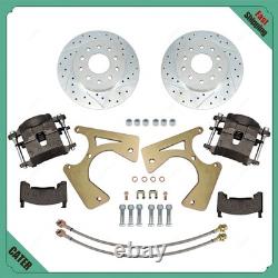 Motors Bolt-On Rear Disc Brake Conversion Kit, Fits for GM 10 and 12 Bolt New