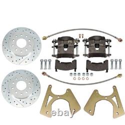 Motors Bolt-On Rear Disc Brake Conversion Kit, Fits for GM 10 and 12 Bolt New Motors Bolt-On Rear Disc Brake Conversion Kit, Fits for GM 10 and 12 Bolt New