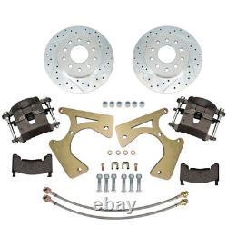 Motors Bolt-On Rear Disc Brake Conversion Kit, Fits for GM 10 and 12 Bolt New