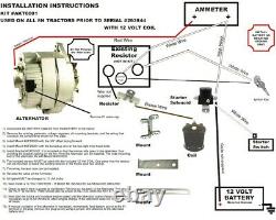 New Alternator Conversion Kit Fits Ford 2n Tractors Front Distributor