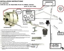 New Alternator Conversion Kit Fits Ford 9n Tractors Front Distributor