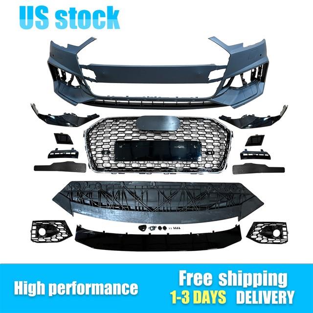 New Front Bumper Conversion Kit Fits 2017 2018 2019 Audi A4 Upgrade To Rs4 Style