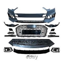 New Front Bumper Conversion kit Fits 2017 2018 2019 Audi A4 Upgrade to RS4 Style