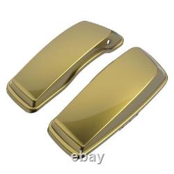 Olive Gold Stretched Saddlebag Conversion Kit Latch Hardware Fits 94-17 Softail