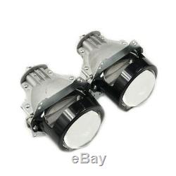 Pair 3.0'' Bi LED Projector Lens LED Headlight Conversion Kit Universal Fit