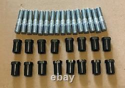 RAS3 Pontiac 421 GTO 389 Screw in Rocker Arm Studs and poly locks Kit