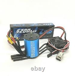 RC Brushless 60A ESC Conversion kit for 1/10 Vehicles Universal Fit + Battery UK