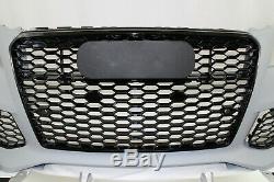 RS7 style front bumper grille set rear bumper diffuser set fits 2012-15 A7 S7