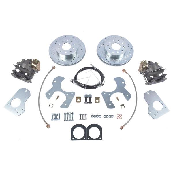 Rear Disc Brake Conversion Kit Drilled Rotor Fits For 1978-1988 G Body S10 Chevy