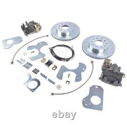Rear Disc Brake Conversion Kit Drilled Rotor Fits for 1978-1988 G Body S10 Chevy