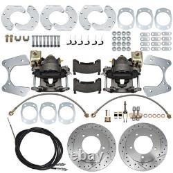 Rear End Disc Brake Conversion Kit, Fits 9 Inch Ford Truck or Bronco, withE-brake