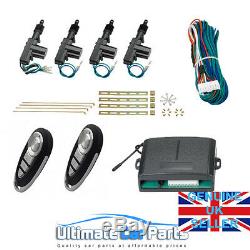 Remote Central Door Locking Conversion Kit Universal Fit All Cars 2 or 4 Door UK